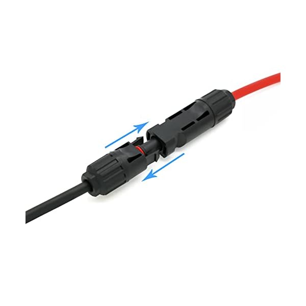 Solarkabel Verlängerungskabel mit MC4 beidseitig montiert Solarstecker Solarbuchse rot / schwarz Solar Kabel Stecker Verbinder – Bild 6