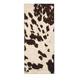 Piel De Vacuno con Manchas Negras Y Marrones, Toallas de Mano duraderas para Hotel, Toallas de Viaje, Toallas faciales, 30 x 70 cm