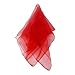 Larcele 12 Piece Juggling Plain Weave Dance Scarf for Performance Prop Accessory 24 x 24 inches WDSJ-02（Red）