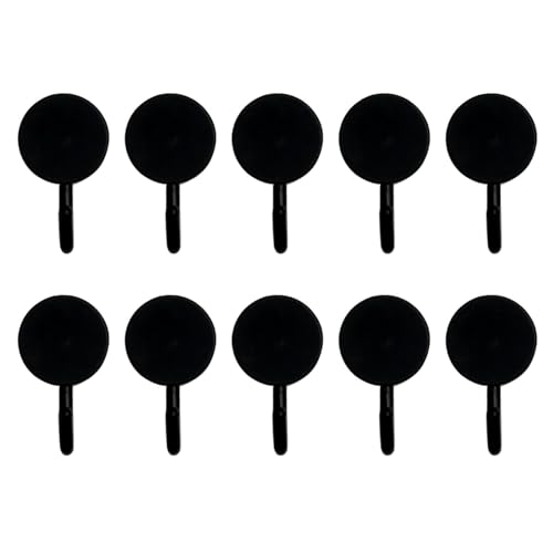 VALINK 10 piezas de ganchos autoadhesivos, ganchos adhesivos de pared para colgar ropa, abrigo, bata, toalla de baño en baño, ducha, cocina, negro