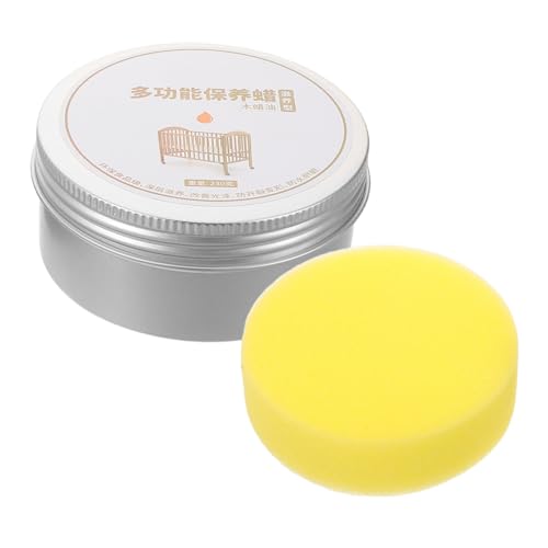 Didiseaon Multifunctional Wood Wax Natural Polish with Sponge for Effortless Application Protection Enhanced Shine for Floors Doors