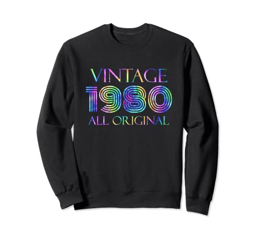 43 cumpleaños Vintage Original Parts 1990 Retro Birthday Sudadera
