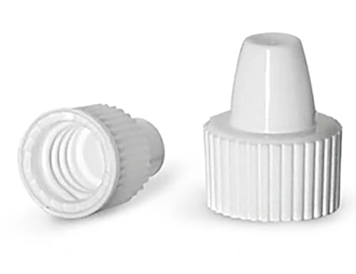 58/400 White Polypro Ribbed Unlined Closures