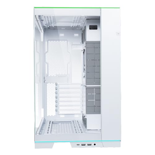 Lian Li O11 Dynamic EVO RGB Mid-Tower Computer Case/Gaming Cabinet with Dual ARGB Strips - White | Support E-ATX, ATX, M-ATX, Mini-ITX - G99.O11DERGBW.in