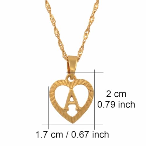 Bijoux accessoires de mode durables avec collier alphabet finition or de haute qualité