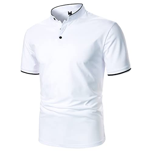 Camiseta con cuello en V para hombre de manga larga casual