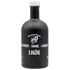 Lüneburger Salzsau | Salziger Sahne Lakritz Likör | 0,5l. Flasche