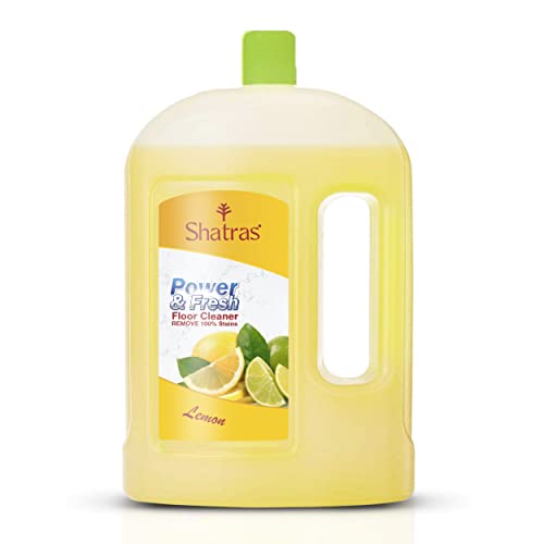Shatras Lemon Power & Fresh Floor Cleaner, Kills All 99.9% Germs & Viruses To Makes Surfaces Safe And Removes Stubborn Tough Stains, Multi-surface Flo