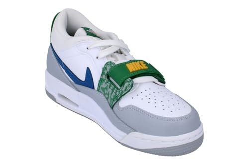 Air Jordan Legacy 312 Low Big Kids' Shoes (CD9054-140, White/Wolf Grey/Pine Green/Industrial Blue) Size 64