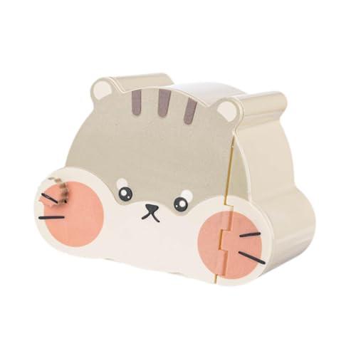 Bothyi Casa de hamster quatro estações, cabana utilizável, cama, habitat, decoração, sala de jogos,