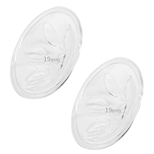 Image of Begical Flange Cushions 19mm Compatible with Spectra/Medela/BabyBuddha 24mm and Ameda 25mm Shields/Flanges Replace Flange Inserts Spectra Breastpump Parts Reduce 24mm to 19mm 2pc Clear