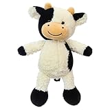 SGZIOO Kuh Kuscheltier, 30cm Kuscheltier Kuh, Schwarz Weißes Kuh Plüschtier,...