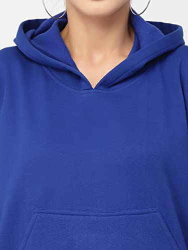 Image of UZARUS Women's Cotton Fleece Stylish Sweatshirt Hoodie