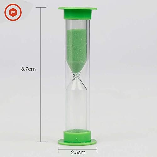 Temple Sand Timer for Kids-Colorful and Attractive-Easy to Operate- Pack of 6 Hourglasses- Visual Tool for Kids- Learning Tool
