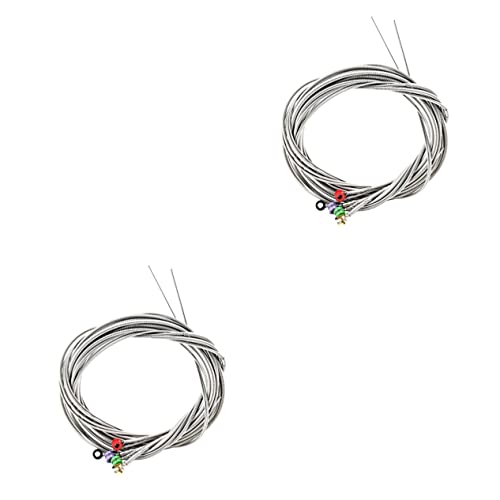 Milisten 2 Sets String Bass Stainless Steel Strings for Instrument Accessories and Bright Sound