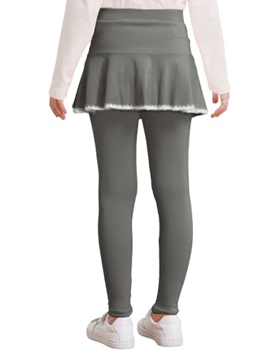 Girls Toddlers Tutu Skirted Leggings Kids Footless Culottes Ruffle Pantskirt School Uniform Pants2