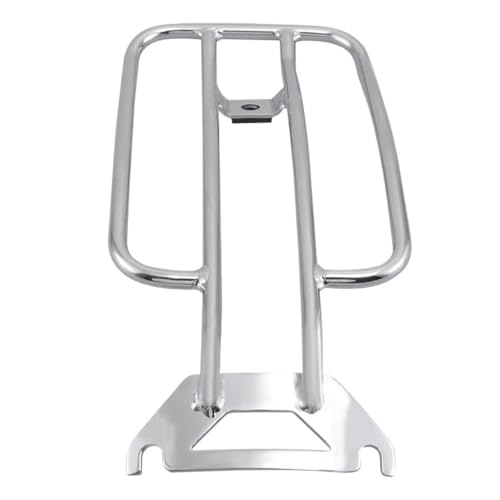 Support porte-bagages moto argenté de prestige pour garde-boue arrière Electra Glide