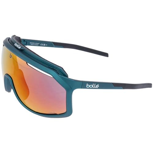 Bolle Unisex-Adult Round CHRONOSHIELD Creator Teal Metallic-Volt Ruby, Multi, One Size