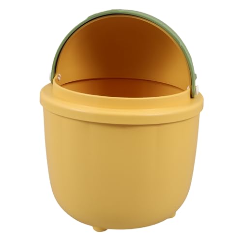 BCOATH Adorable Rabbit Mini Trash Can Desk Bedroom Trash Bin Compact Garbage Bin with Flip Lid Ideal for Kitchen Office Bathroom