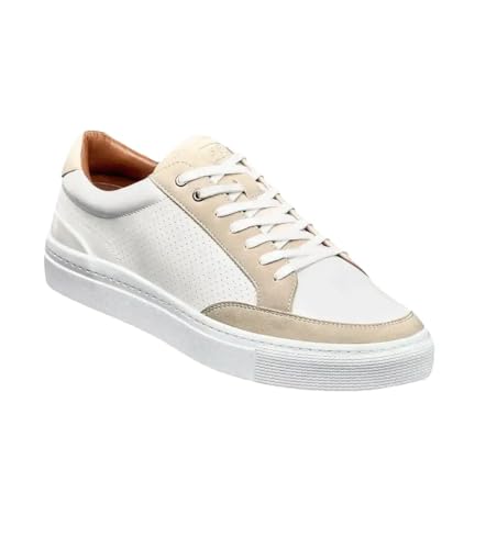 Basket Stacy Adams Homme Dorian en blanc taille 41 avec lacets classiques