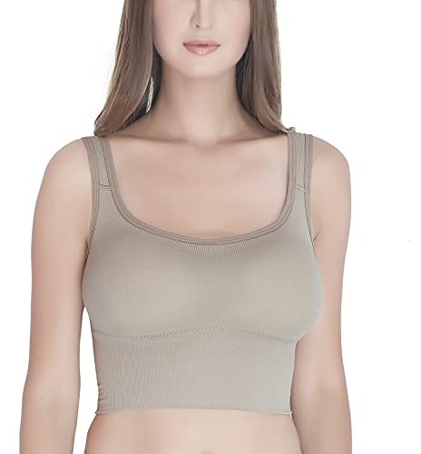 Womens Padded Longline Sports Bra for Yoga,Gym, Workout, Free Size