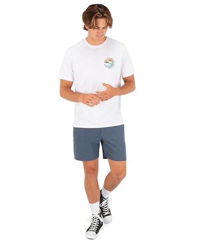 Image of Hurley Men's Phantom 4-Way Stretch Walk Shorts, 7 inch Inseam 18 inch Outseam. Quick Dry, Elastic Waistband