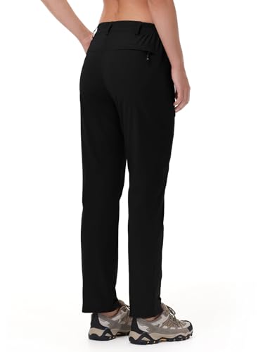 TBMPOY Women's Lightweight Hiking Pants Water Resistant Quick Dry Travel Work Outdoor Fishing Pants Zipper Pockets2