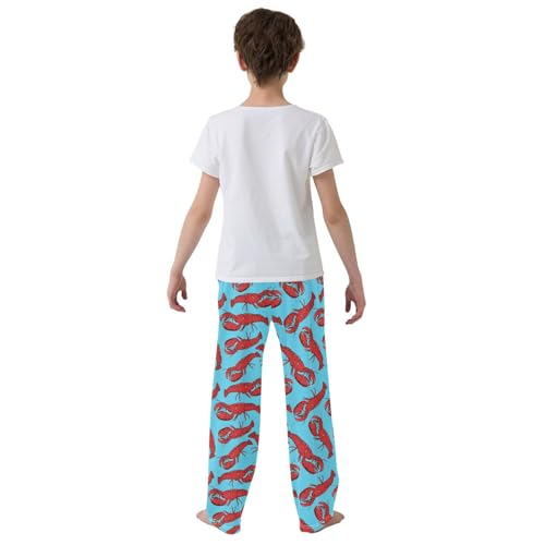 Pajamas Pants Soft Lobster Long Sleep Pjs Lounge Pajama Bottoms Elastic Waist with Pockets3