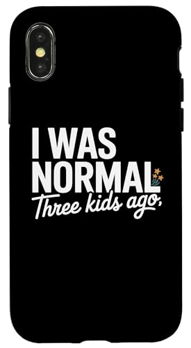 I Was Normal Three Kids Ago Funny Mom Motherhood �X�}�z�P�[�X iPhone X/XS �p