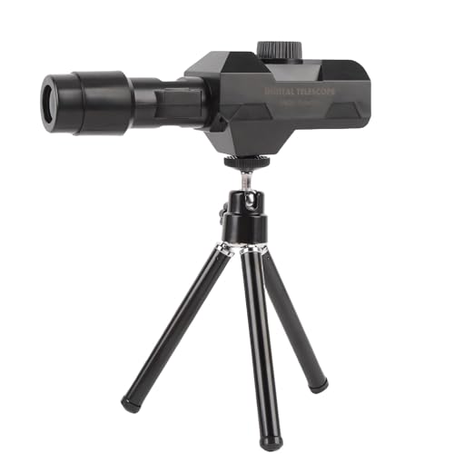 VBESTLIFE Telescopio Monocular, Telescopio Portátil de Alta Potencia con Zoom 70X HD de 2MP con Trípode, Batería de 2000mAh para Observación de Aves y Senderismo