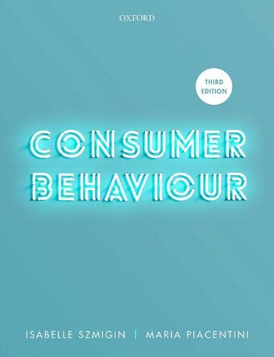 OXFORD UNIVERSITY PRESS Consumer Behaviour