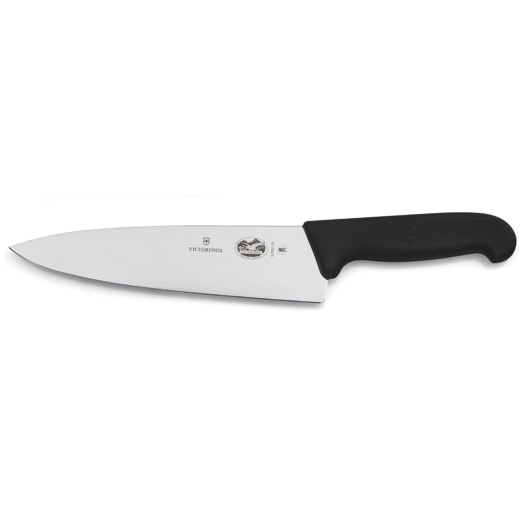 Victorinox Knife, Stainless Steel, Black, 8 inch