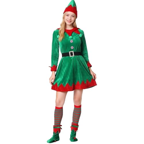 Vêtement de performance cosplay vert élégant fête et carnaval