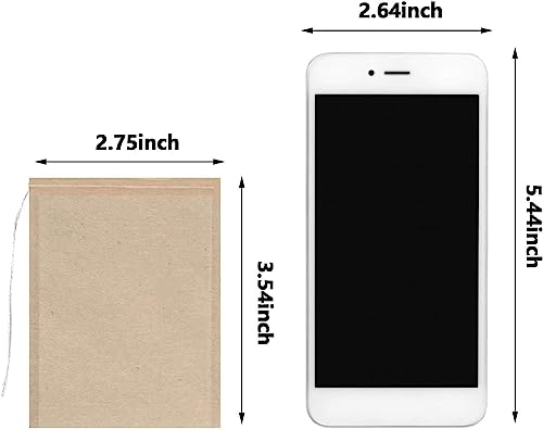 image for fenshine 100Pcs Disposable Tea Bags for Loose Leaf Tea, 100% Natural W