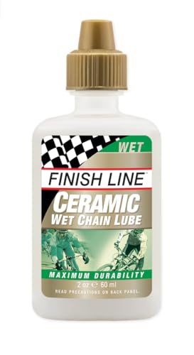 Finish Line Ceramic Wet Bicycle Chain Lube &ndash; Advanced Racing Lubricant with Ceramic Coating...