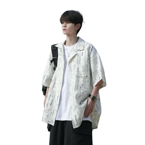 Chemise d'été homme esprit vintage style Hong Kong pour exprimer votre liberté et votre créativité