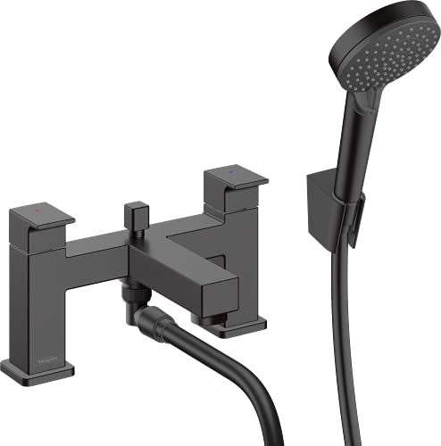 Preisvergleich Produktbild hansgrohe Wannenarmatur Vernis Shape, für 2 Funktionen, Mattschwarz