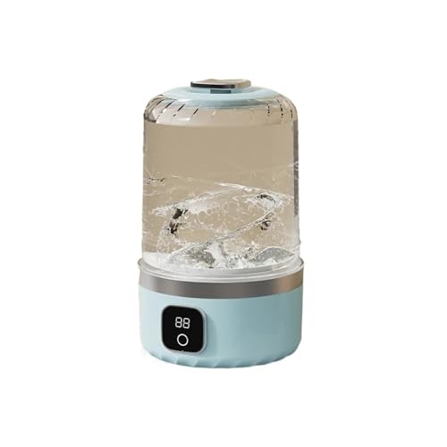Lavadora portátil, Lavadora eléctrica inalámbrica con dos velocidades de carga for viajes, calcetines, ropa interior, lavadora portátil pequeña, para camping, dormitorios y apartamentos(White)