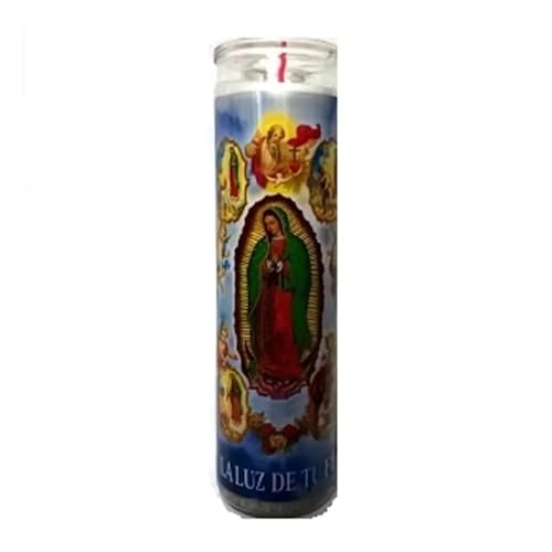 Virgen de Guadalupe White Prayer Candle – 8