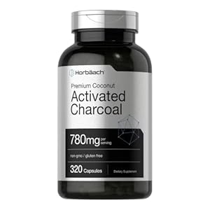 Charcoal Pills 780mg | 320 Capsules | Activated Charcoal from Coconut Shells | Non-GMO and Gluten Free Pills | by…