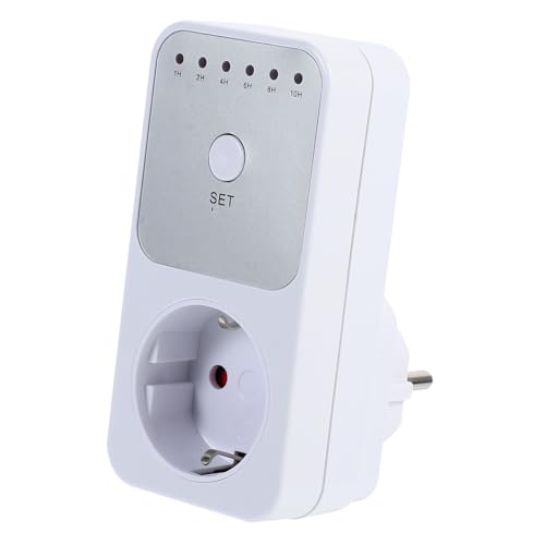 ANDRESLAD Temporizador Enchufe Programable Enchufe Seguridad Apagado Automático para Electrodomésticos Hogar Oficina