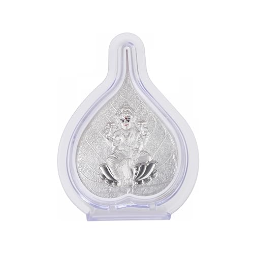 Image of 999 Pure Silver Laxmiji Paan Stand | Pooja Pan for Home Temple, Office & Hall Decor | Luxury Spiritual & Corporate Gift | Tabletop 4.25 inch x 3 inch inch