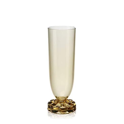 Kartell Jaleas Familia Copa flauta, Plástico, Verde, 5.5 x 17 cm