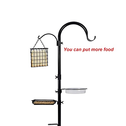 2Pcs Metal Clamp-On Deck Hook For Bird Feeder,Accessory Hook For Backyard Bird Feeding Stations, Bird House Holder Bracket,Bird Feeder Holder Bracket. #TOP4