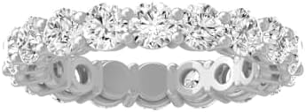 2 Carat - 3 Carat Lab Grown Diamond Eternity Band Ring |14K Yellow or White Gold Wedding Anniversary Band Ring | D-E Color and VS Clarity |