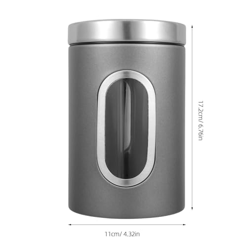 Envase Hermético de Acero Inoxidable para Café con Ventana miniatura 2