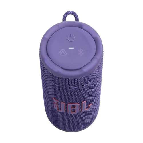 Image of JBL Grip Compact Bluetooth Speaker, JBL Pro Sound with AI Sound Boost, IP68 Waterproof and Dustproof, Ambient Light, Up to 14 Hours Playback, Auracast Multi-Speaker, JBL Portable App, Purple