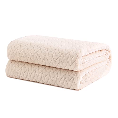 Dalina Textil - Mantas Para Sofás De Franela 130x160cm Con Diseño De Hojas De Sauce - Manta Pequeña Extra Suave Y Cómodo - Beige Dalina Textil - Mantas Para Sofás De Franela 130x160cm Con Diseño De Hojas De Sauce - Manta Pequeña Extra Suave Y Cómodo - Beige