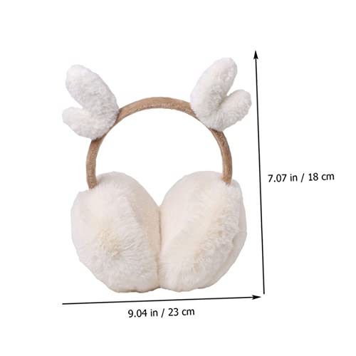 Didiseaon 1pc Plush Earmuff for Boy Girl Ear Cute Antlers for Outdoor Use for Birthdays and Holidays Soft and Comfortable Design for Delicate Skin3