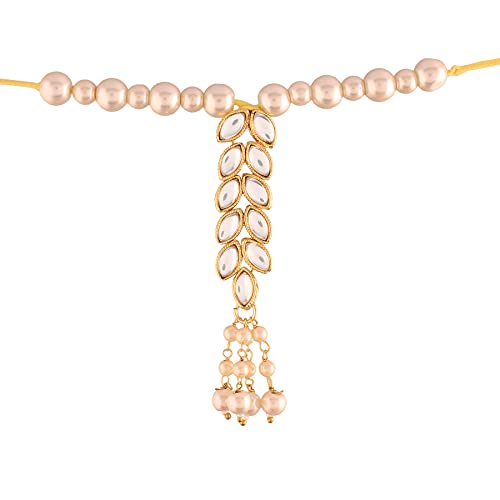 Image of I Jewels Designer Pearl Lumba Rakshabandhan Bracelet For Bhabhi /Sister